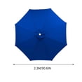 thumbnail image 2 of Parasol de Terrasse Extérieur Grand de 90,6 Pouces à 8 Baleines, Parasol de Marché pour Table – Résistant aux UV, Parasol de Piscine 190T Robuste et Imperméable, Toile de Remplacement pour Parasol, Housse Supérieure de Remplacement (Cadre Non Inclus), 2 of 6