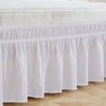 thumbnail image 1 of Jupe de lit blanc, jupe de lit élastique en polyester blanc vaillou, 1 of 7
