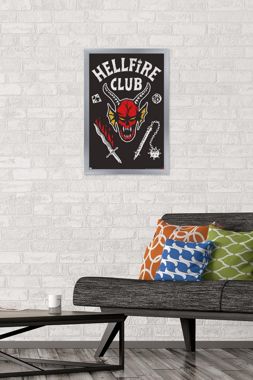 Netflix Stranger Things: Season 4 - Hellfire Club Wall Poster, 14.725" x 22.375" Framed