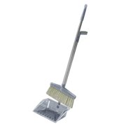 Broom Dustpan Set, 33.9" Broom and 29.5" Dust Pan Kit with Long Handle for Home Office