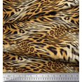 thumbnail image 3 of Soimoi Rayon Fabric Leopard & Tiger Animal Skin Print Fabric by Yard 42 Inch Wide, 3 of 3