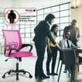 thumbnail image 4 of BestOffice Ergonomic Office Chair Cheap Mesh Back Support Modern Task Rolling for Women, Men, Pink, 4 of 8