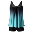 thumbnail image 4 of FcBaudy Maillots de Bain pour Femmes Deux Pièces Maillot de Bain pour Femmes Maillot de Bain pour Femmes Tankini Maillots de Bain pour Femmes Femmes Imprimé Conservateur Dos à Bretelles Ensemble Deux Pièces Maillots de Bain Robe de Bain Femmes Maillot de Bain, 4 of 9