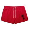 thumbnail image 2 of Stylish Men's Board Shorts for Beach Sports Travel Polyester Coconut Tree Design for Active Leisure Wear, 2 of 3