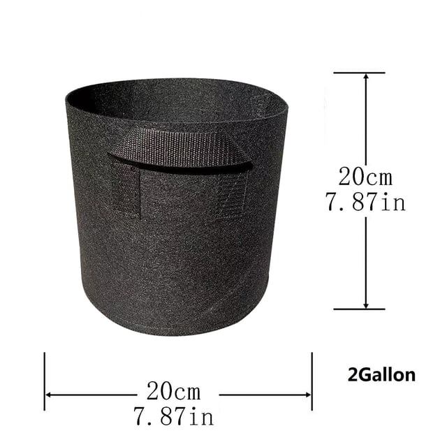 LSLJS 3 Gallon-bag Heavy Thickened Nonwoven Plant Fabric Pot with Handles, Home Accessories