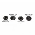 thumbnail image 3 of 100 Pieces Snap Button Children Jacket Trousers Pants Simple Snap Button Assortment Design Round Press Stud Assorted Kit DIY Crafting Silver 8mm, 3 of 9