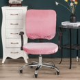 thumbnail image 2 of GROWTH TANK Housse Amovible Extensible pour Chaise de Bureau Rose, 2 of 5