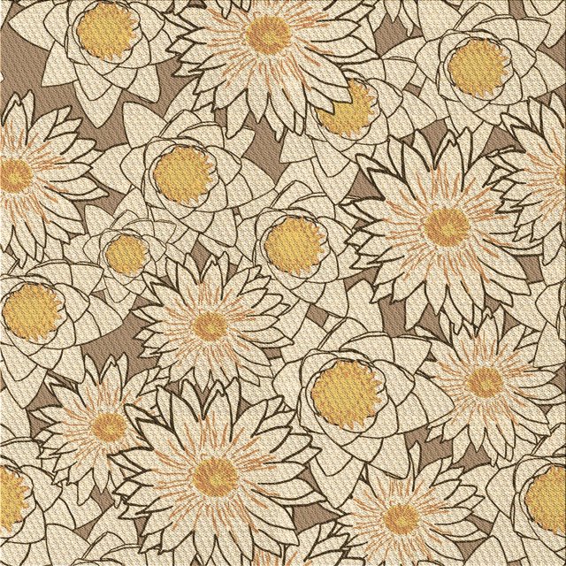 Ahgly Tapis d'Intérieur Lavable en Machine Carré Transitionnel Blond Doré Or, 6 Pieds Carré