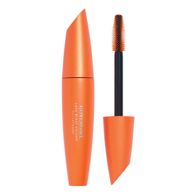 COVERGIRL Lash Blast Mascara Volume orange en tube Imperméable avec Baguette Enlevée, Montrant un Manche Noir et une Brosse à Poils orange Conçue pour un Volume 10X et Sans Grumeaux, Idéal pour des Cils Audacieux et Pulpeux.