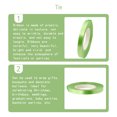 thumbnail image 3 of ziyahi Glitter Ribbons Curling Roll Decorative Multi-Purpose Gift Wrapping Crafting Pieces Wedding Accessories for Embellishments white green, 3 of 6
