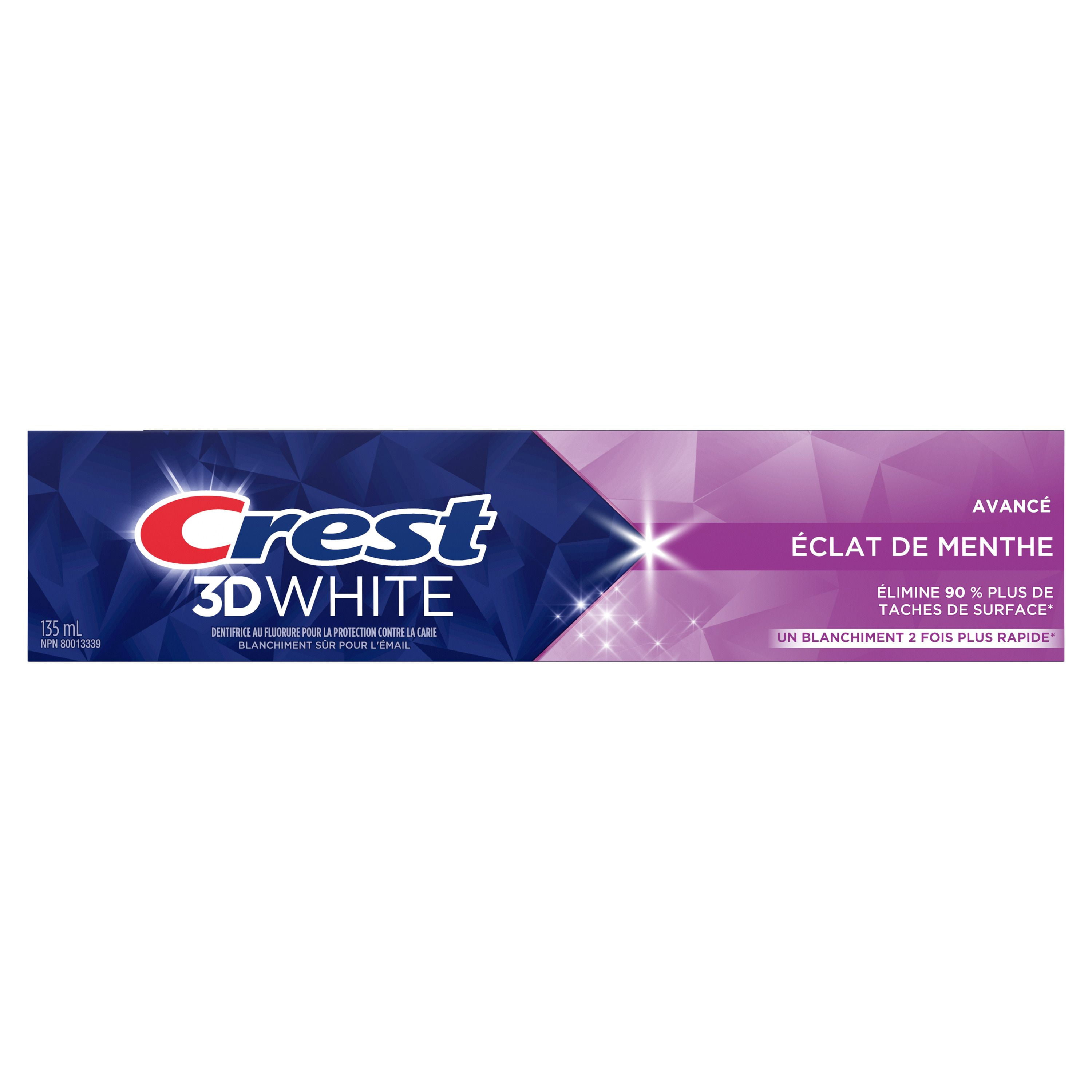 Crest 3D White Dentifrice Blanchissant Avancé, Fraîcheur Arctique