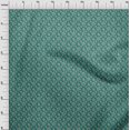 thumbnail image 4 of oneOone Polyester Spandex Teal Green Fabric Floral Sewing Craft Projects Fabric Prints By Yard 56 Inch Wide, 4 of 4