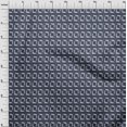 thumbnail image 3 of oneOone Georgette Viscose Fabric Square & Floral Block Printed Fabric 1 Yard 42 Inch Wide, 3 of 4