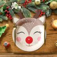 thumbnail image 4 of Lisbinx Christmas Day Shaped Plates Christmas Tree Wapiti Santa Claus Party Decoration Disposable Christmas Dinner Plates Tableware Christmas Decoration, 4 of 5