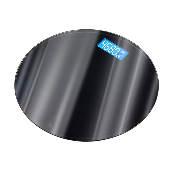 Weighing Scale for Body Weight Glass Platform USB Rechargeable with Temperature Measurement 180 kg Capacity 28 cm x 28 cm