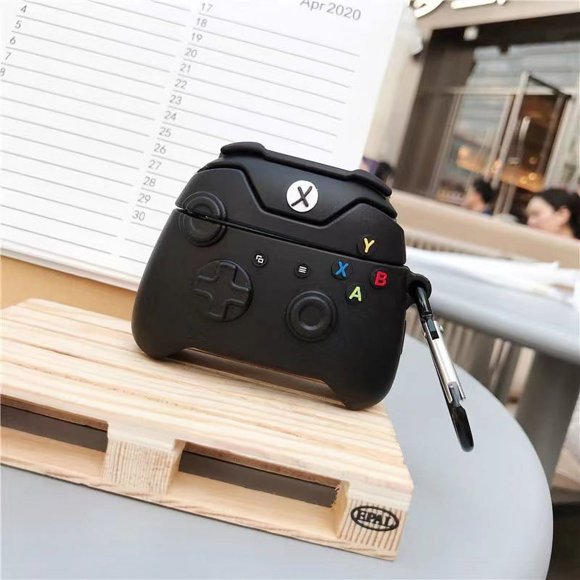 Creative Xbox Game Controller Wireless Earphone Silicone Case for AirPods Pro 3 (Black)