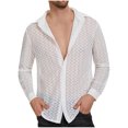 thumbnail image 1 of Styesk Mens Shirts Man Short Sleeve Solid Color Lapel Button Fashion Fallow T-Shirt, 1 of 6