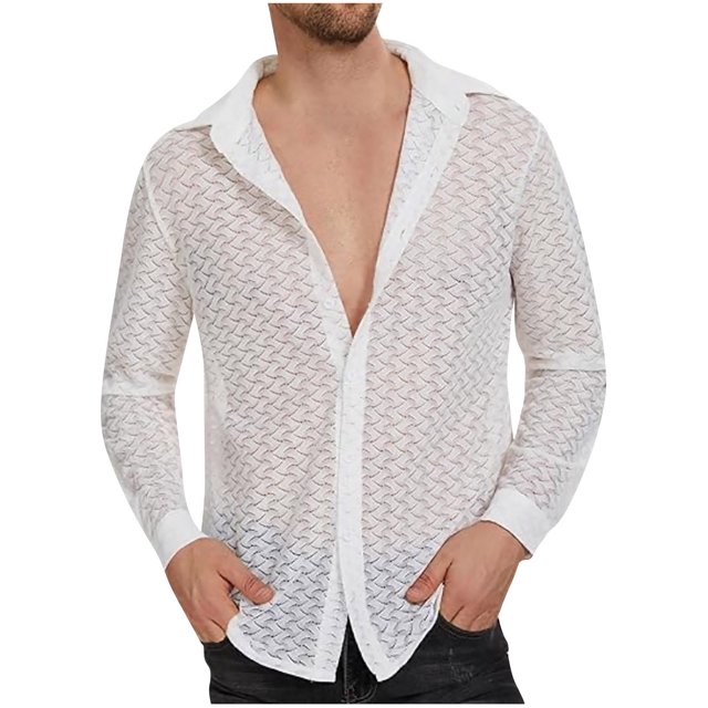 Styesk Mens Shirts Man Short Sleeve Solid Color Lapel Button Fashion Fallow T-Shirt