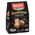 Loacker Quadratini Wafer Bite de chocolat foncé, taille des biscuits cuits 250GR