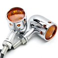 thumbnail image 2 of Krator 2 Pcs Ampoules de Clignotants de Moto Robustes en Chrome, 2 of 6