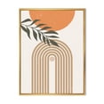 Moon Writing Frame Designart Abstract Sun Moon Leaves I FLOAT FRAME WALL ART - Walmart.ca