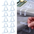 thumbnail image 2 of 12Pcs Transparent Clear Tablecloth Clips, Plastic Table Cloth Clips, Windproof Table Cover Holder Clamps, Table Cloth Holder for Christmas Home Wedding Party Indoor Outdoor Picnic, 2 of 9