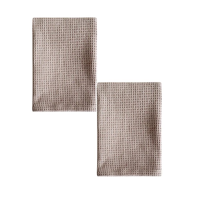 Oleegame 2PC Ten Dollar Items Cotton Plain Dish Towels Pineapple Pads Kitchen Rags