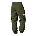 thumbnail image 3 of Ceisia Men Solid Color Loose Casual Pants Elastic Waist Drawstring Sports Gift Work Trousers, 3 of 9