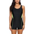 thumbnail image 1 of Maillot de Bain une Pièce Boyleg pour Femmes Dos Nageur Unitard, 1 of 6