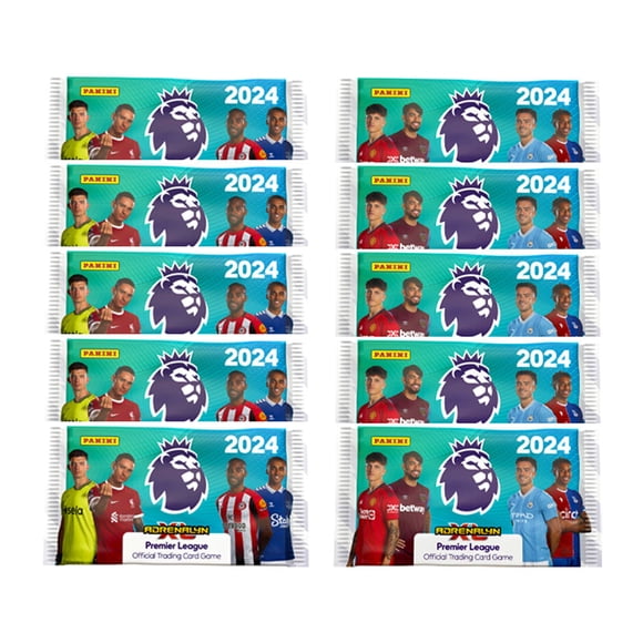 2023-24 Panini Adrenalyn TG Premier League Cards - Ensemble de 10 Paquets (60 Cartes)