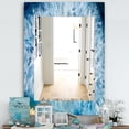 thumbnail image 3 of Designart 'Geode Interior With Light Blue Crystals' Mid-Century Mirror - Miroir de courtoisie - 24x36, 3 of 3
