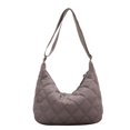 thumbnail image 2 of Women Nylon Shoulder Bag Design Cotton Padded Messenger Bag Solid Color Handbag, 2 of 6