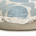 thumbnail image 2 of Decorative Blue 22"x22" (55x55 cm) Throw Pillows, Linen Embroidery & Frills Throw Pillows For Couch, Abstract Pattern Contemporary Style - Alisa, 2 of 3