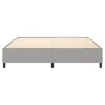 thumbnail image 3 of vidaXL Bed Frame Light Grey 193x203 cm King Fabric, 3 of 5