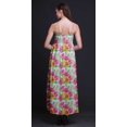 thumbnail image 3 of Bimba Robe Longue d'Été Sans Manches à Imprimé Teinture sur Nœuds Florale pour Femme, Décontractée, Maxi, de Plage - Grand, 3 of 6