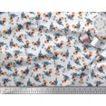 thumbnail image 3 of Soimoi Rayon Fabric Text,Rugby Ball & Bird Cartoon Print Fabric by The Yard 42 Inch Wide, 3 of 3