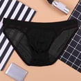 thumbnail image 2 of Ketyyh-chn99 Men's Underwear Boxer Briefs 2024 Breathable Short Leg Trunks Underpants Mens Low Rise Briefs Ice Thread Underpants Fashion Ride Up Underwear Pant Black,M, 2 of 4