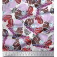 thumbnail image 1 of Soimoi Velvet Fabric Artistic Flower Decor Fabric Printed Yard 58 Inch Wide, 1 of 3