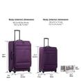 thumbnail image 2 of Jetstream 4-Piece Softside Luggage Set: 20" and 25" Luggage Duo with 2 Packing Cubes, 2 of 9
