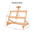 thumbnail image 4 of H-Frame Studio Desktop Easel, Adjustable Beech Wood Tabletop Easel  for Painting Canvas, Holds Canvas up to 21", 4 of 9