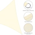 thumbnail image 4 of Yescom 22Ft Triangle Sun Shade Sail Canopy 97% UV Block Commercial Carpark Pool Camping Playground Outdoor Off White, 4 of 11