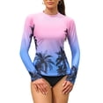 thumbnail image 4 of Charmo Hauts de Bain UPF 50+ pour Femmes, Maillot Dermoprotecteur à Manches Longues, Chandails de Bain Imprimés, 4 of 6