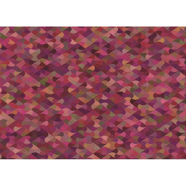 Ahgly Tapis Rectangulaire Lavable en Machine Intérieur Transitionnel Rouge Cerise, 7 Pieds x 9 Pieds