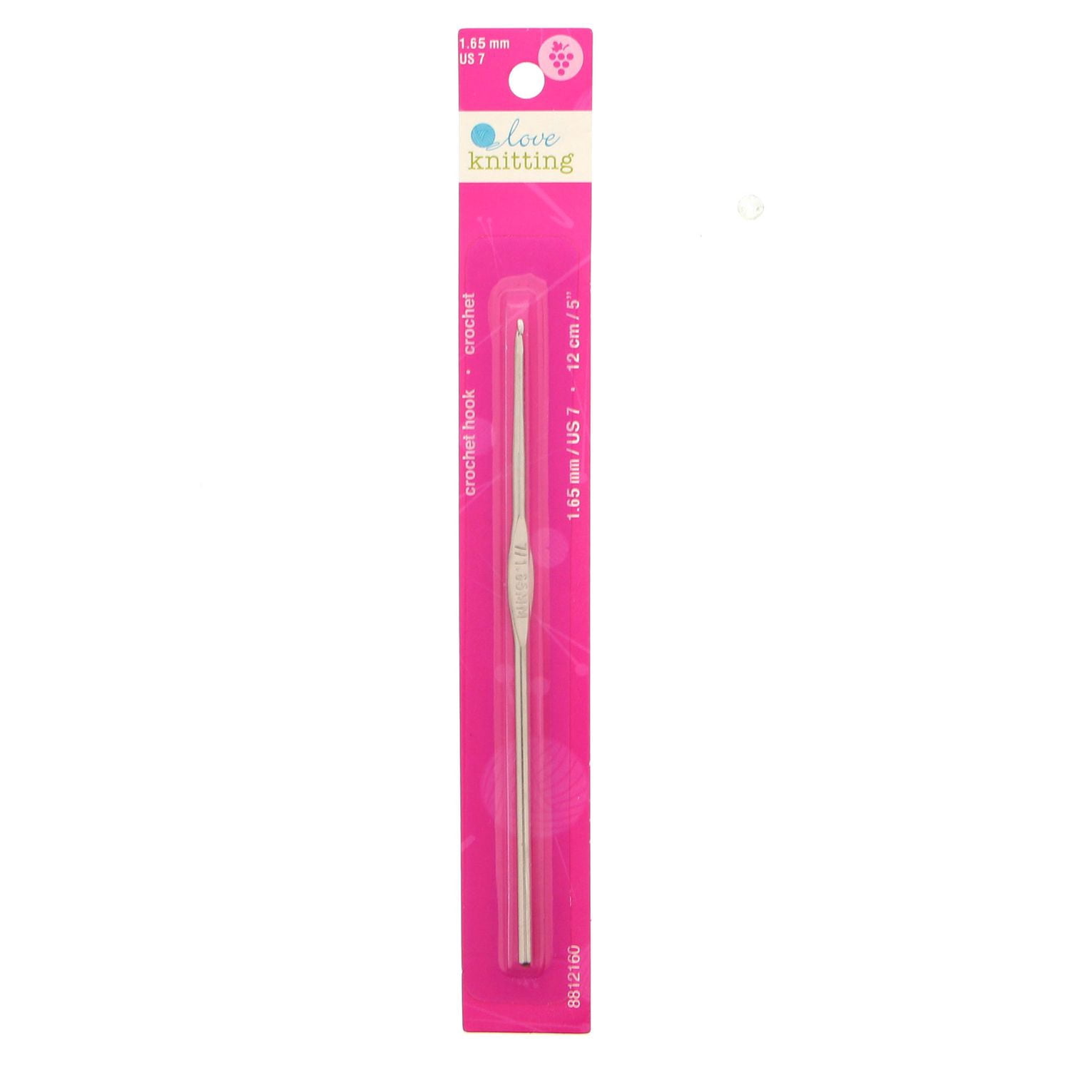 LOVE KNITTING Crochet Hook - 12 cm (5 in), Steel, 1.7 mm (0.06 in)