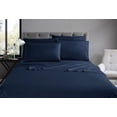 thumbnail image 2 of Swift Home Luxury 4-Piece Sheet Set with Extra Pillow Case, Twin, Navy, 2 of 3
