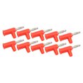 thumbnail image 4 of 10Pcs Solderless Banana Plug ABS Brass Lantern Open Screw Bananas Connectors for Inverters 4mmRed, 4 of 14