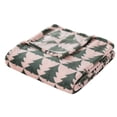 thumbnail image 2 of Holiday Time Plush Throw Blanket Trees, 50 in x 60 in, 2 of 9