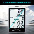 thumbnail image 4 of Bicycle Odometer WEST BIKING 2.8inch Large Screen Rainproof Bike Speedometer Cycling Stopwatch, 4 of 6