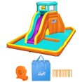 thumbnail image 1 of Bestway H2OGO! Tidal Tower Slide Kids Backyard Inflatable Water Park w/ Slide and Air Blower, 1 of 12