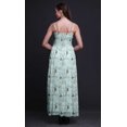 thumbnail image 4 of Bimba Robe à Bretelles Smockée en Georgette pour Femmes à Imprimé de Fleurs et de Chardonnerets Dorés - Très Grand, 4 of 7